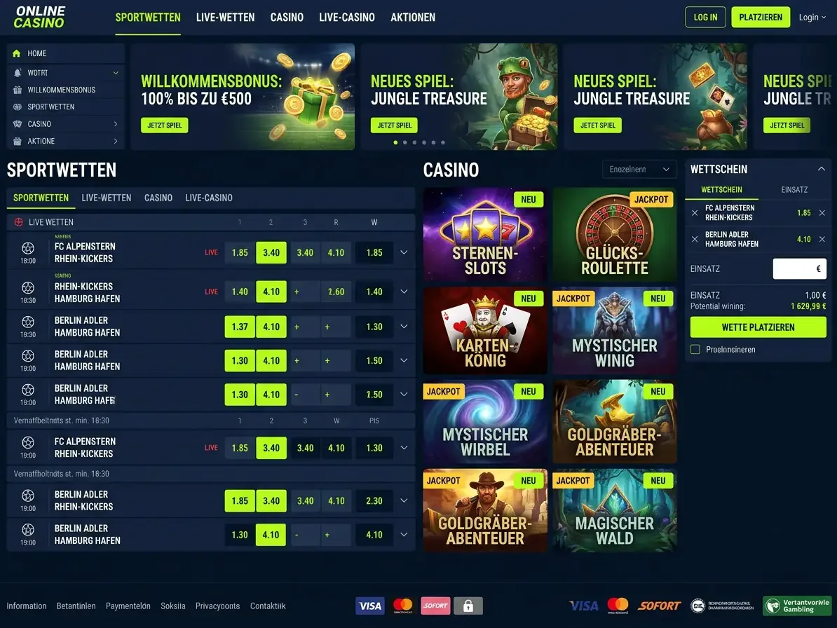 Leprezone — Spiele und Quoten